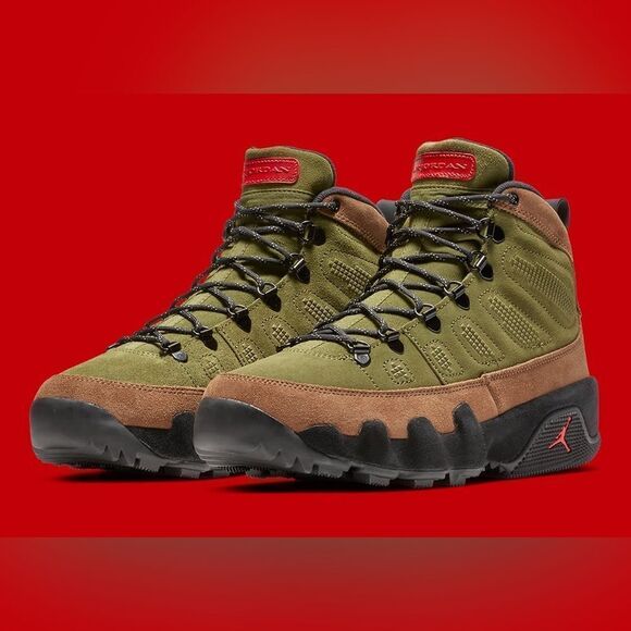 Air Jordan 9 Boot Beef And Broccoli Military Brown AR4491-200 Size 8 - 14